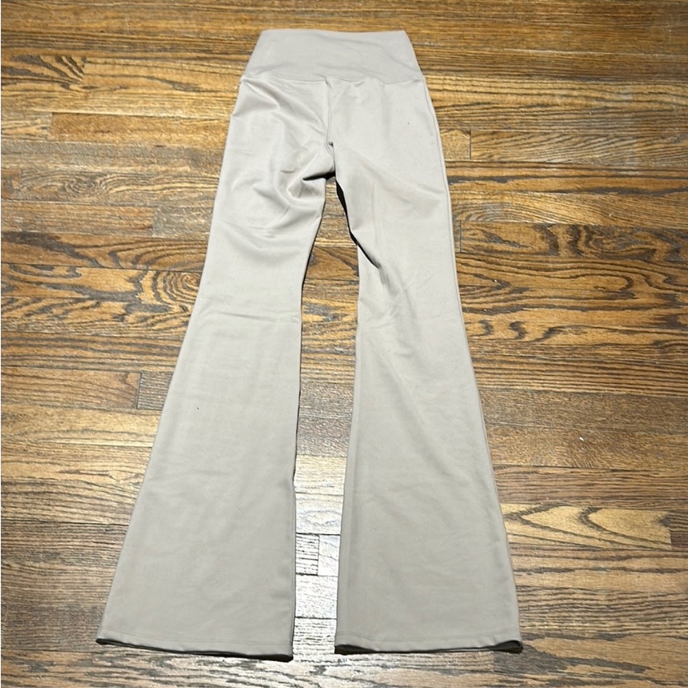 Beige Super Soft Flared Leggings - Picture 2 of 4
